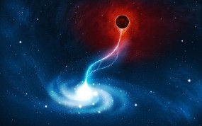 Обои Чёрная дыра: Космос, Звёзды, Галактика, Космос