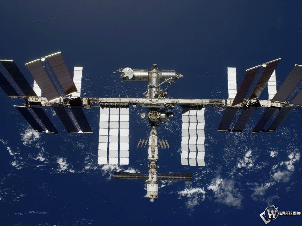 Международная космическая станция 1024x768