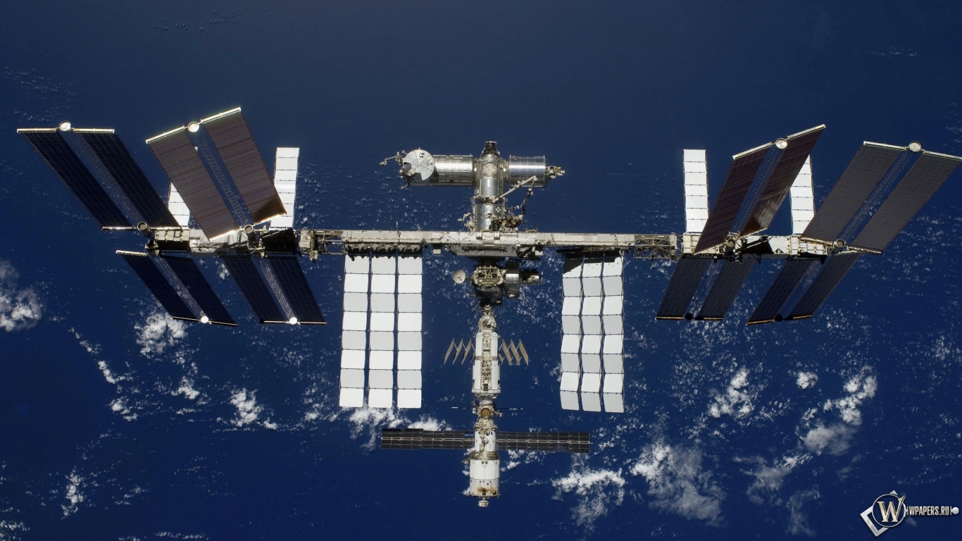 Международная космическая станция 1366x768