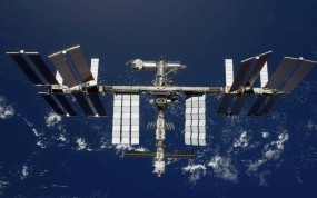 Обои Международная космическая станция: Космос, Орбита, Полёт, Станция, Космос