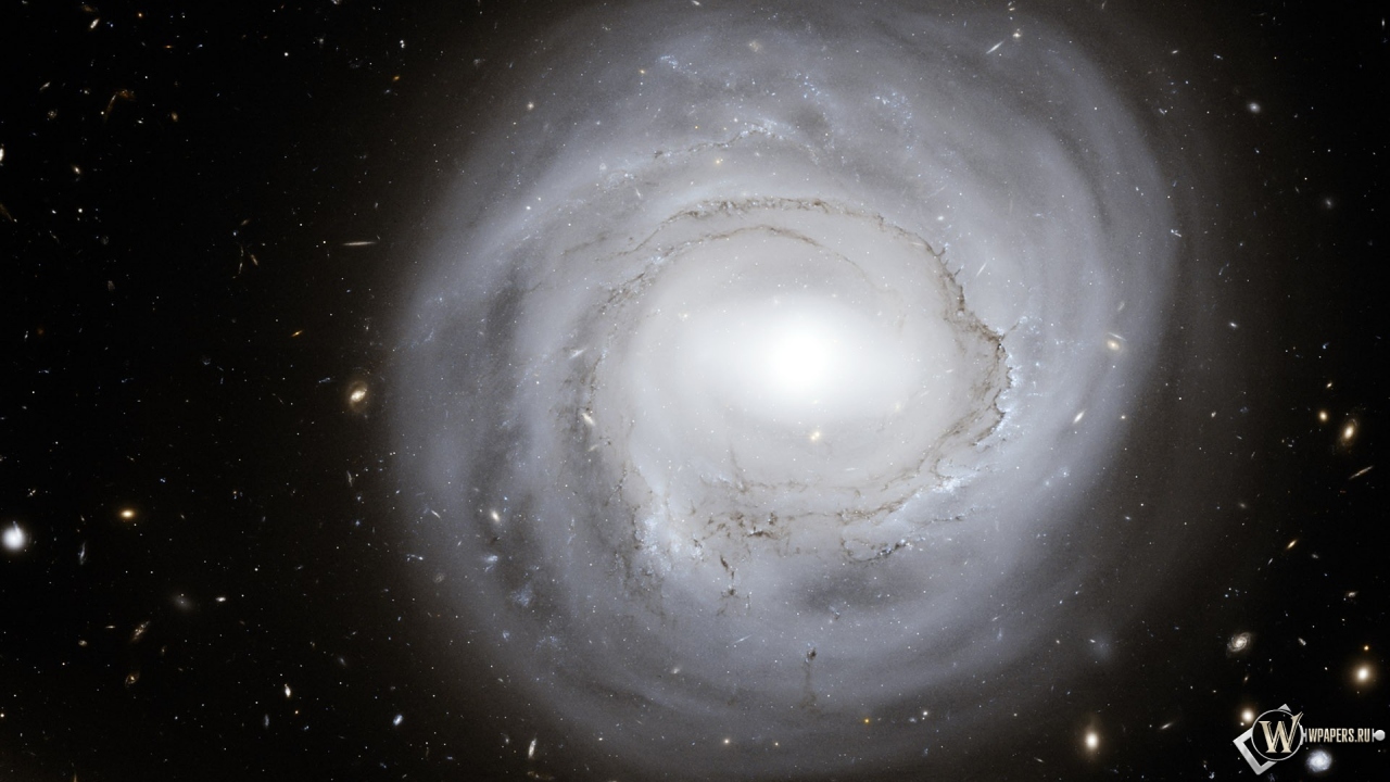 Круглая галактика 1280x720