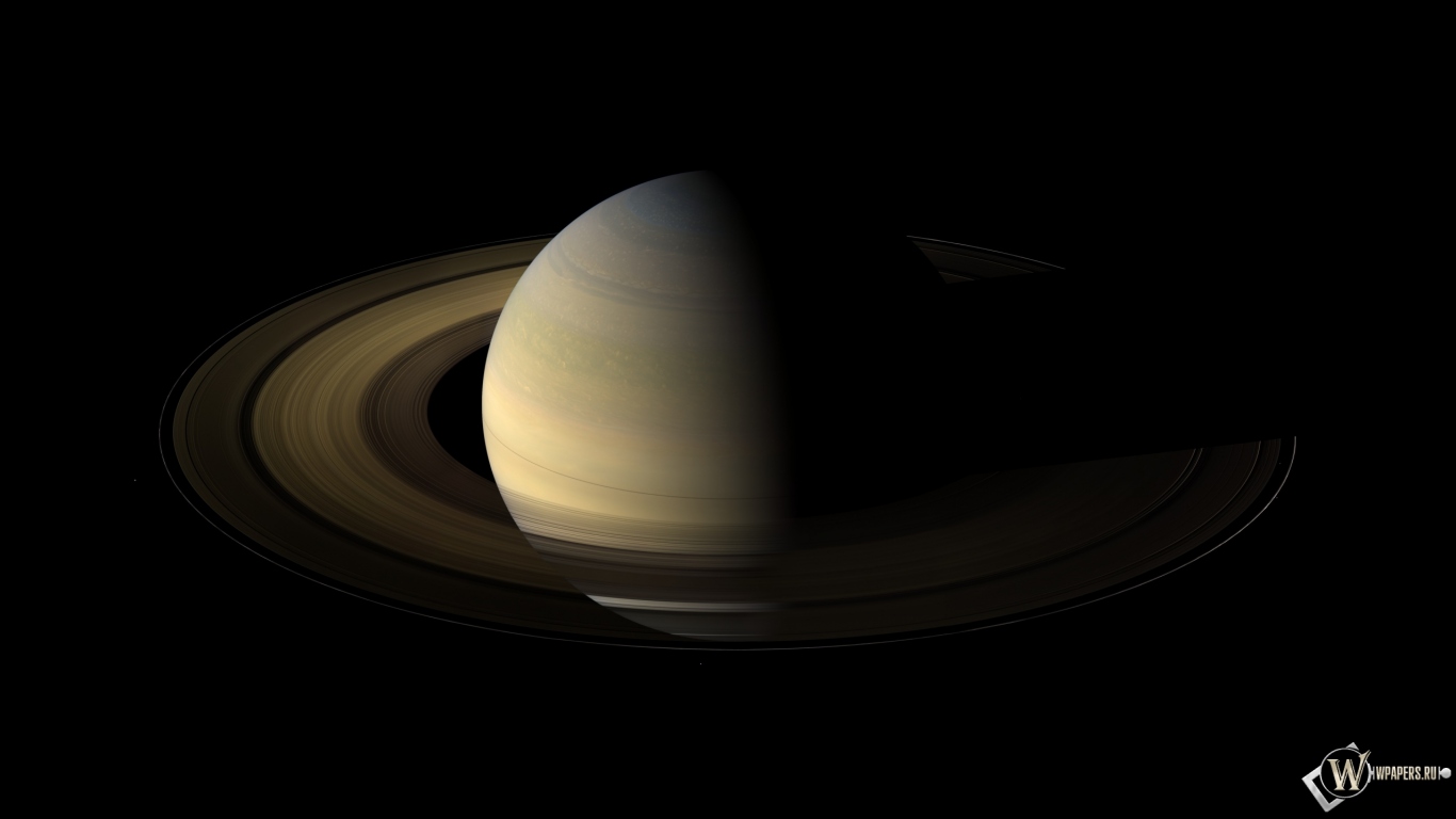 Кольца Сатурна 1366x768