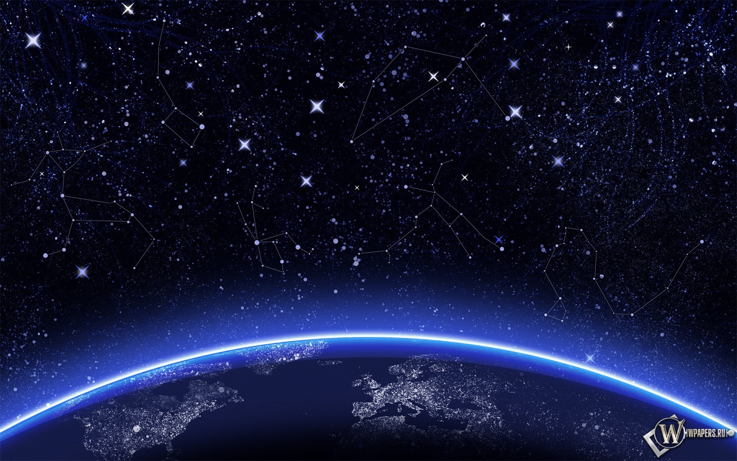 Звёздное небо 1440x900