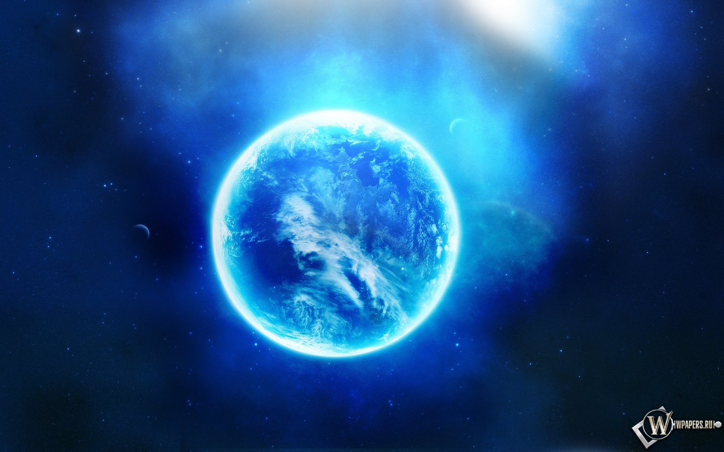 Синяя планета 1440x900