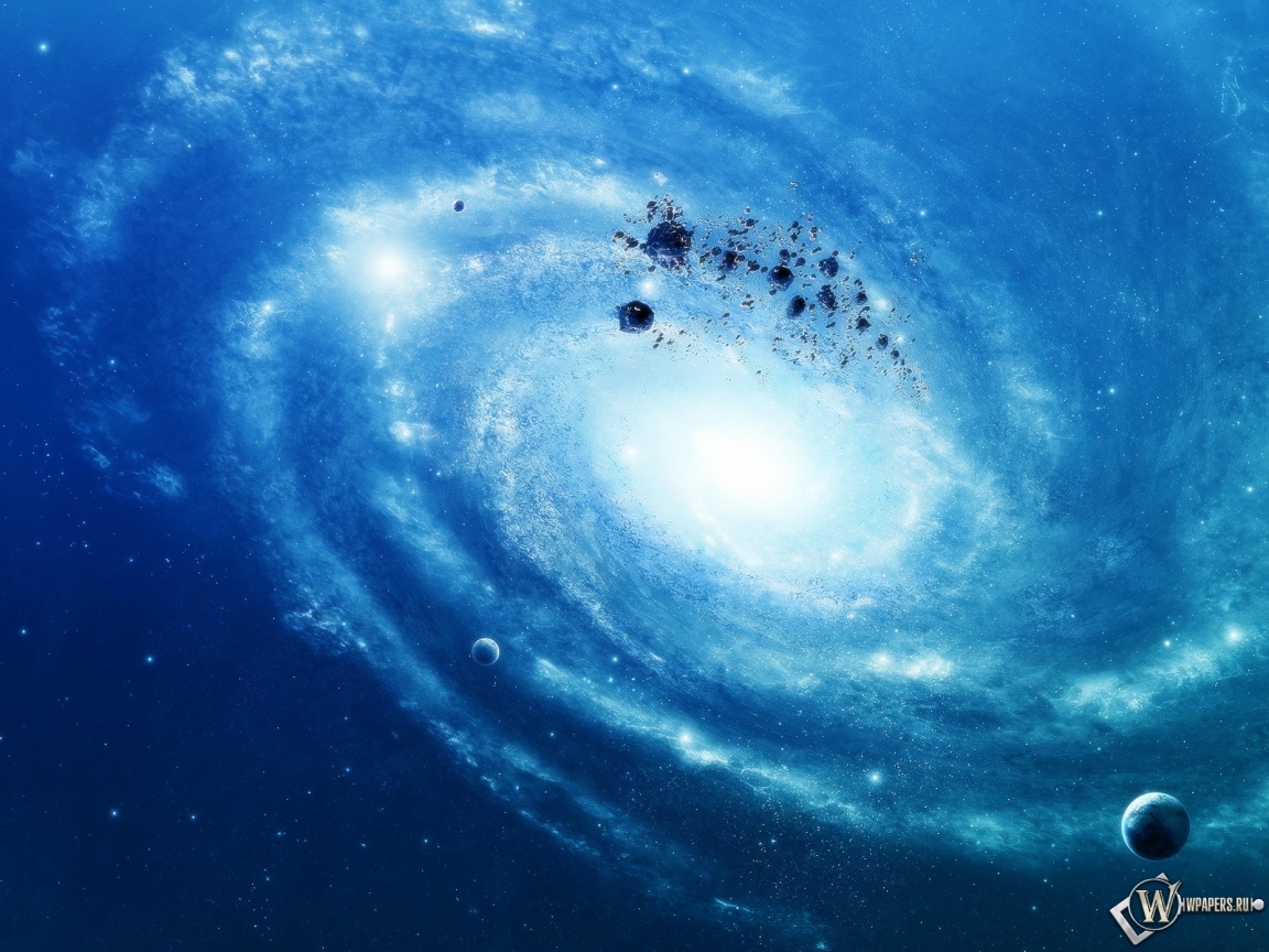 Синяя галактика 1152x864