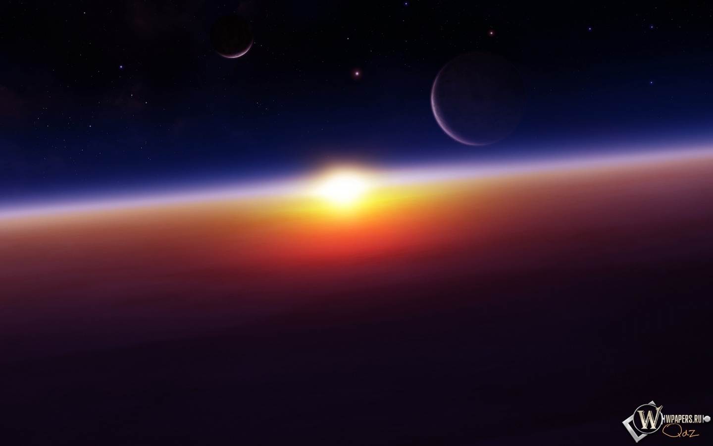 Космический восход 1440x900