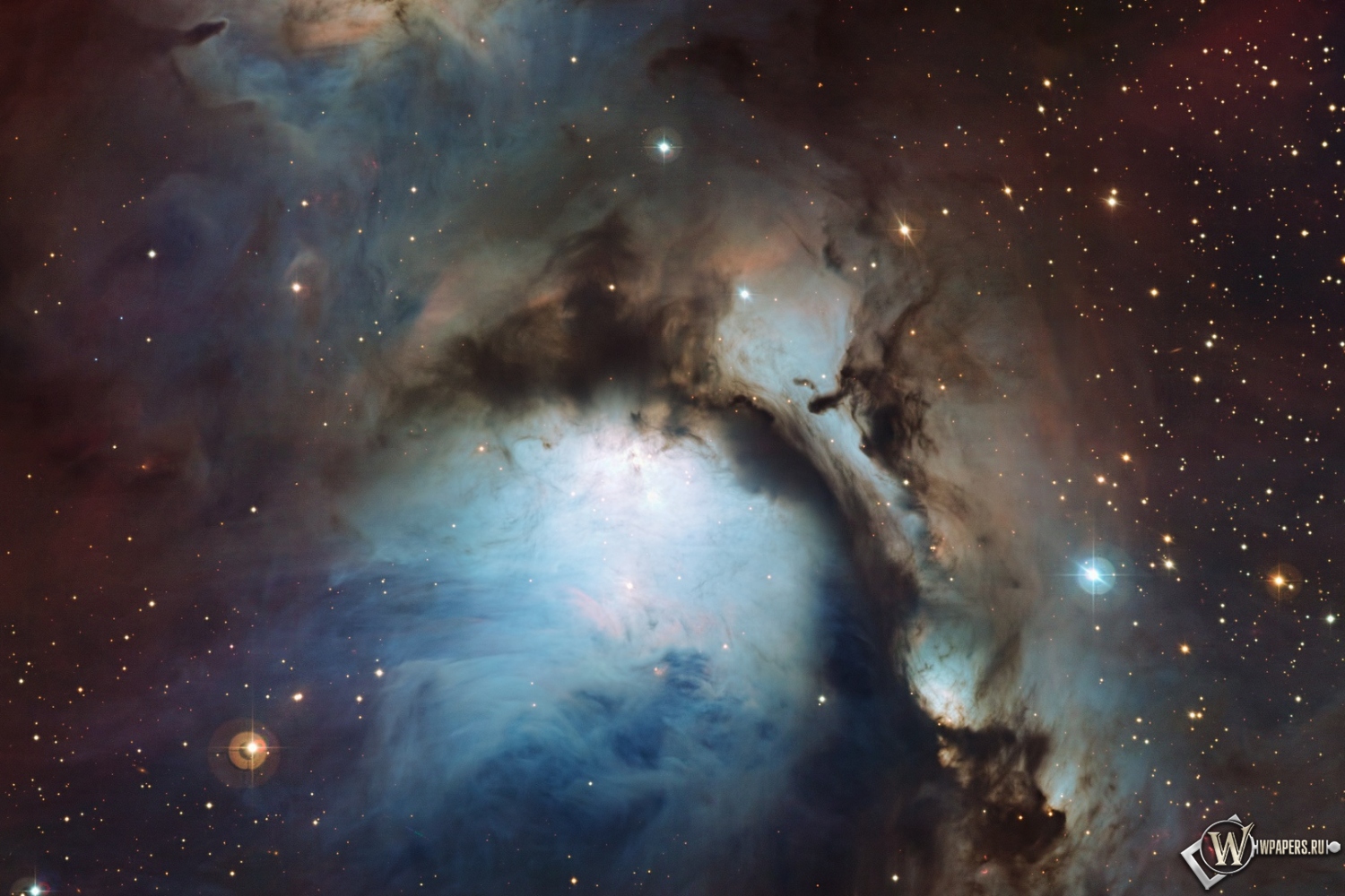 Туманность Messier 78 1500x1000