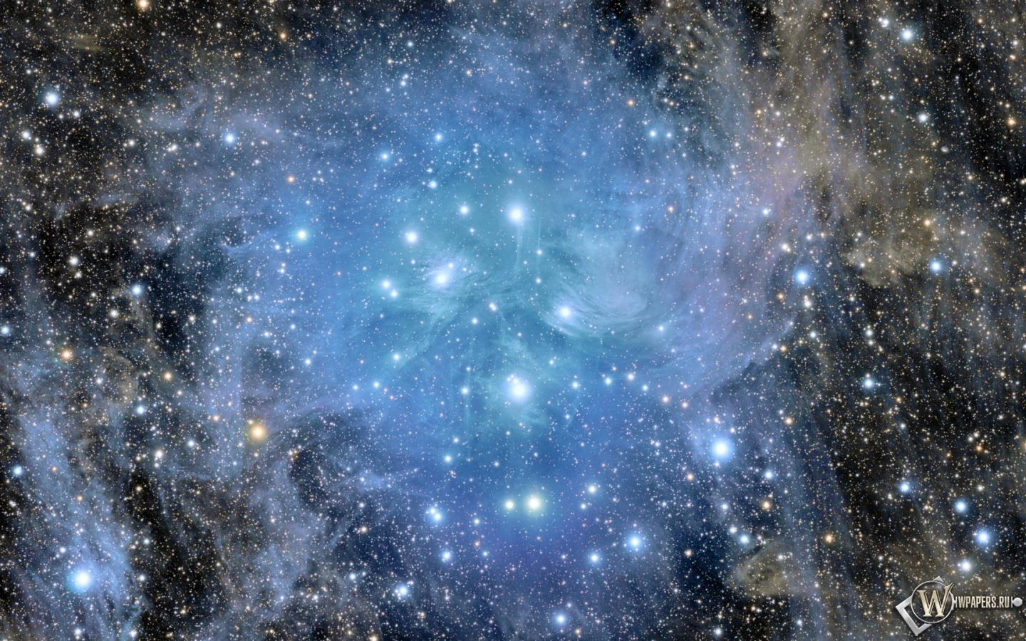 Звёздное скопление Плеяды 1440x900