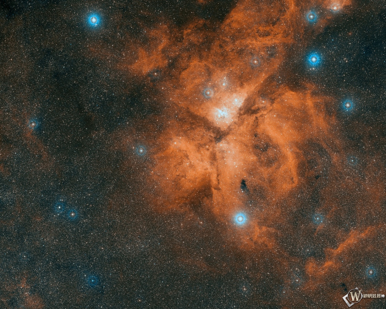 Туманность NGC 3372 1280x1024