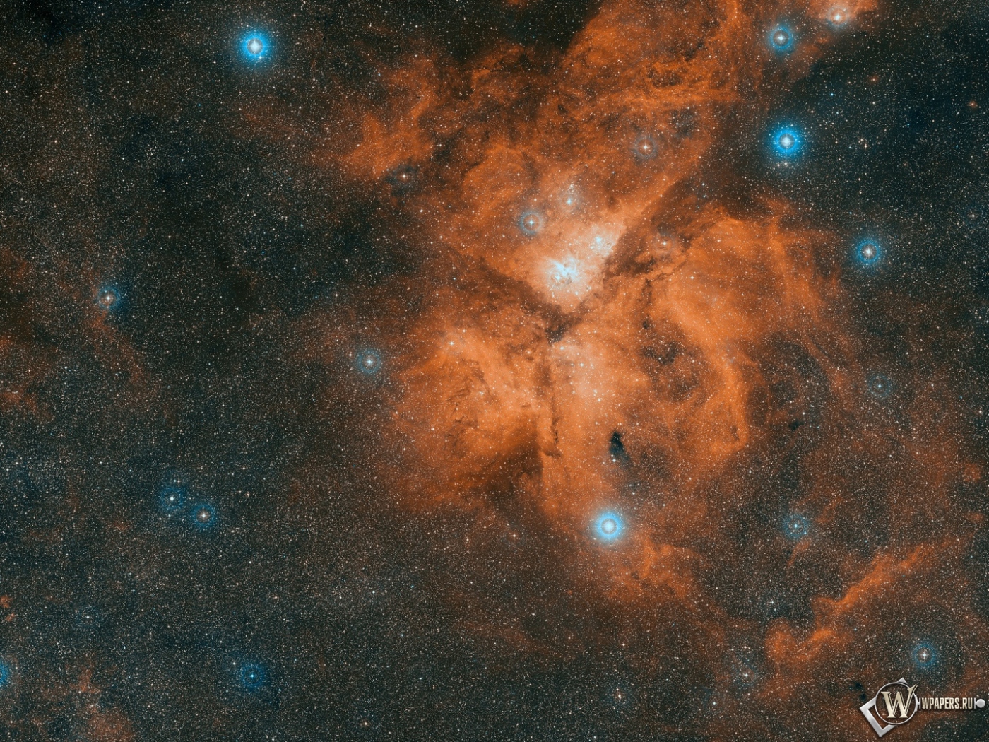Туманность NGC 3372 1400x1050