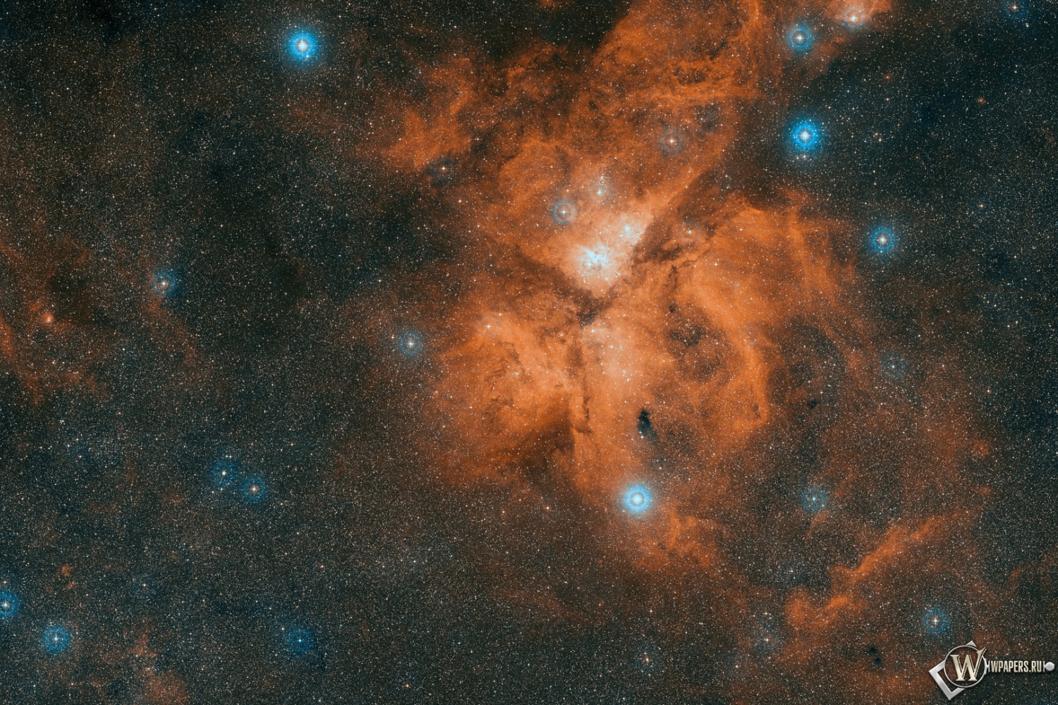 Туманность NGC 3372 1500x1000