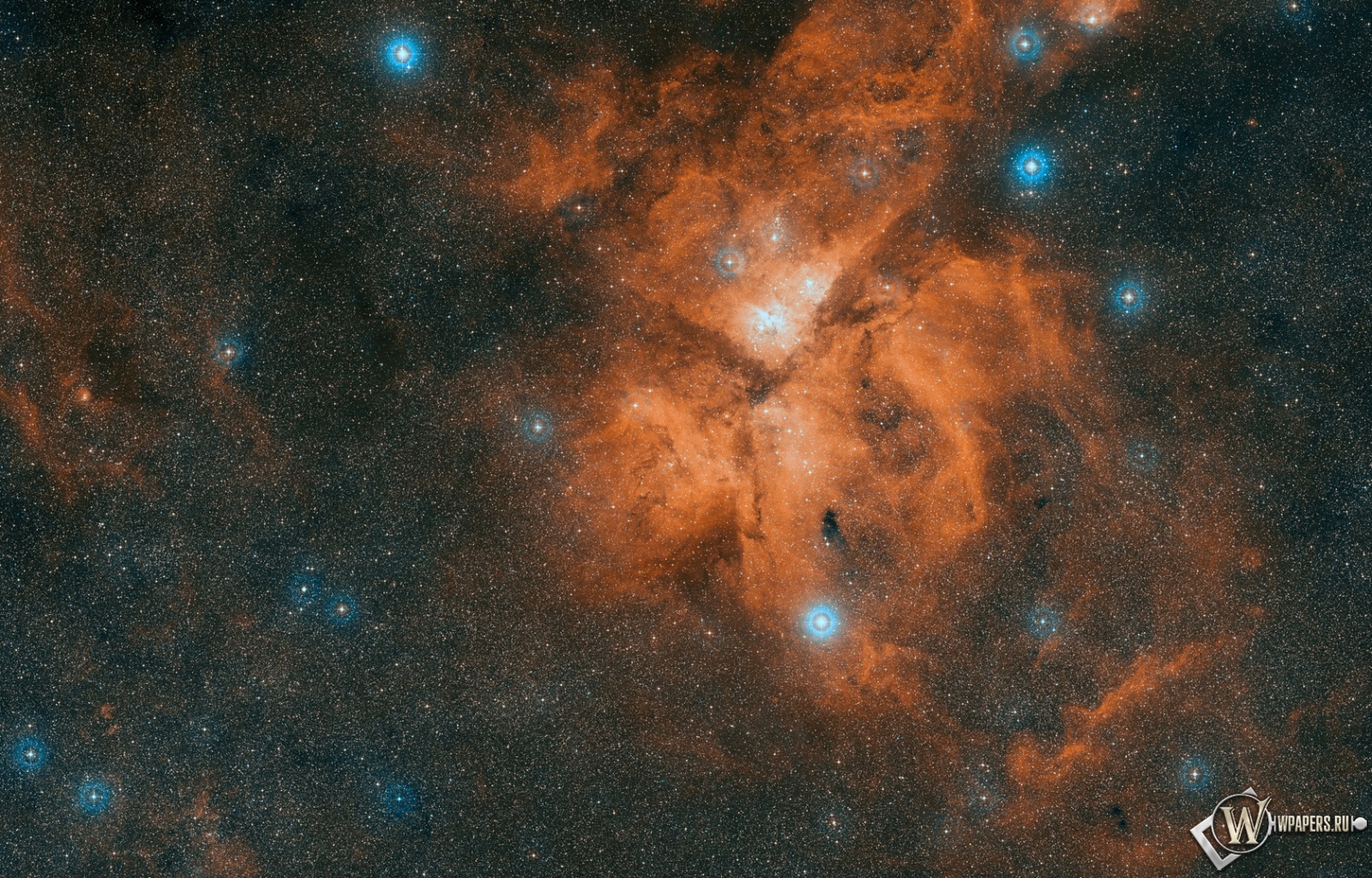Туманность NGC 3372 1600x1024