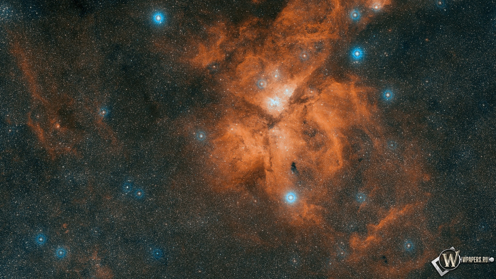 Туманность NGC 3372 1920x1080