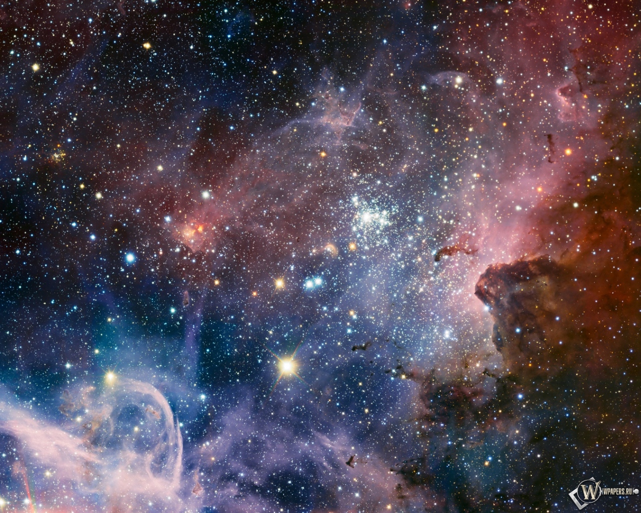 Туманность Carina Nebula 1280x1024