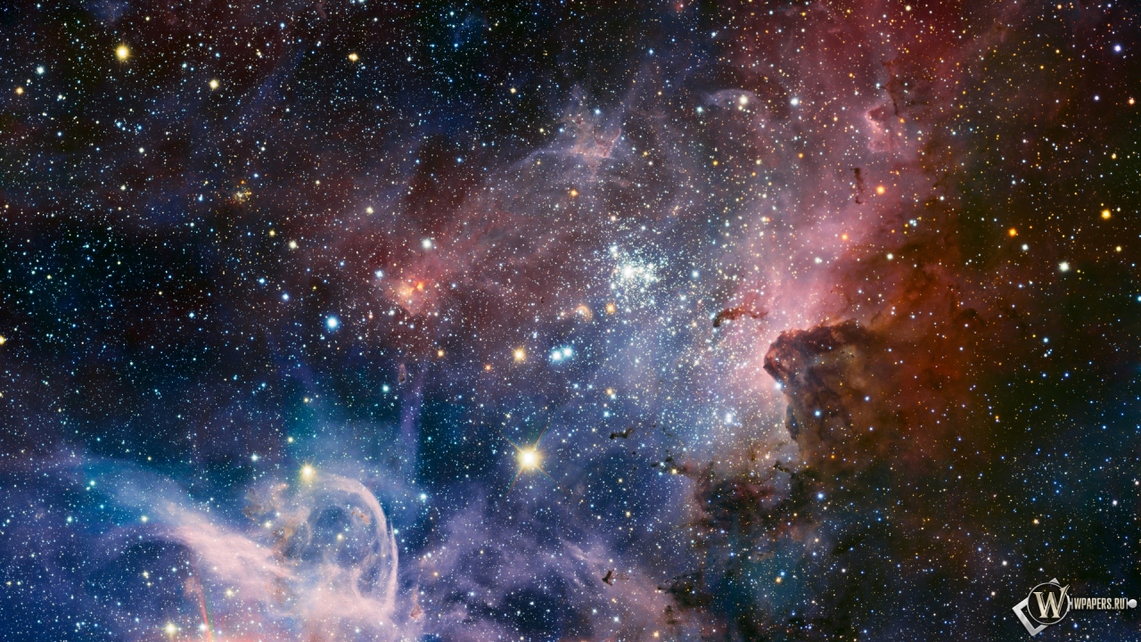 Туманность Carina Nebula 1280x720