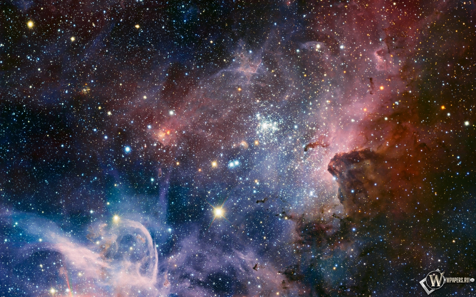Туманность Carina Nebula 1536x960