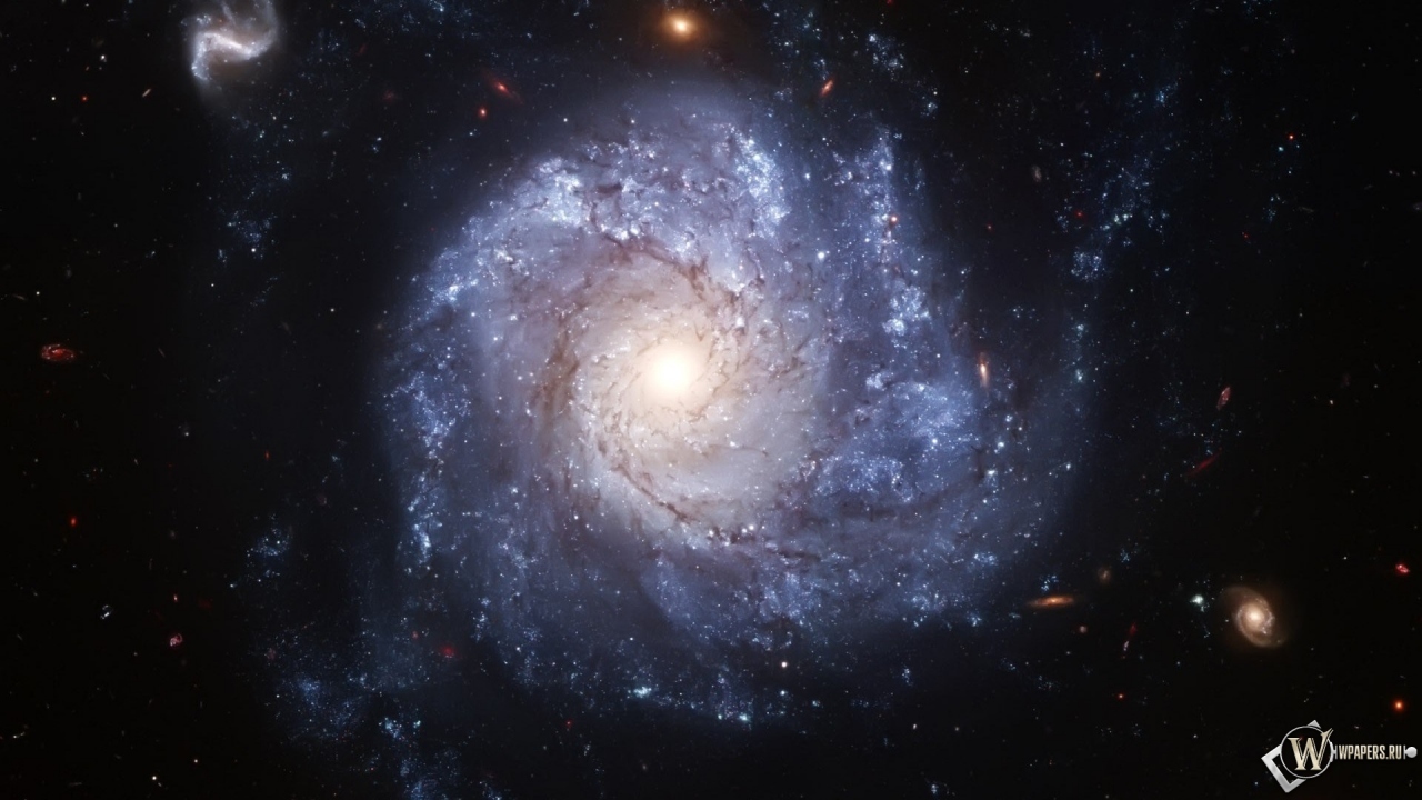 Спиральная галактика NGC 1309 1280x720
