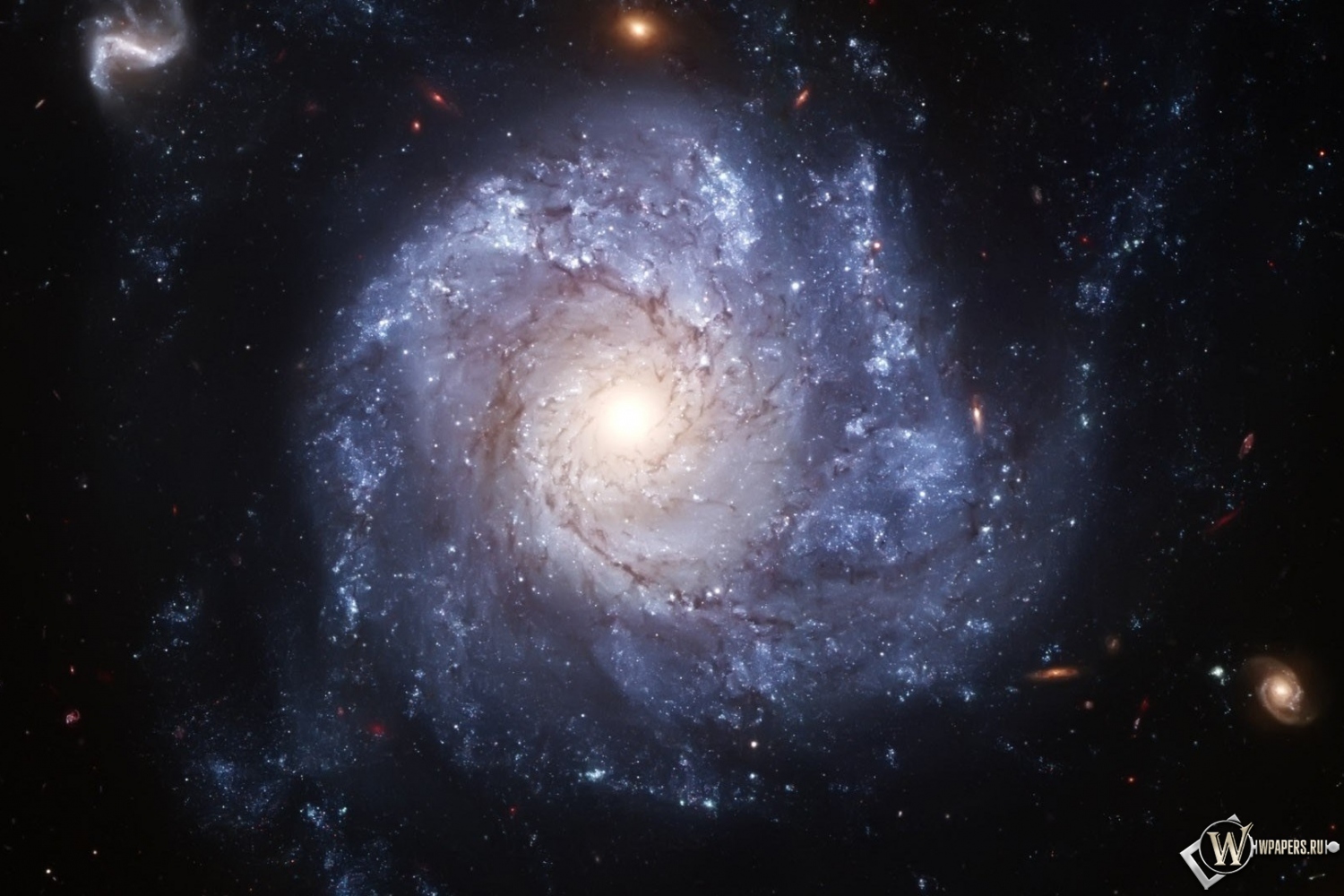 Спиральная галактика NGC 1309 1500x1000