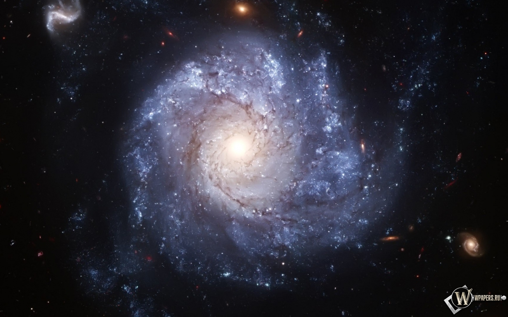 Спиральная галактика NGC 1309 1680x1050