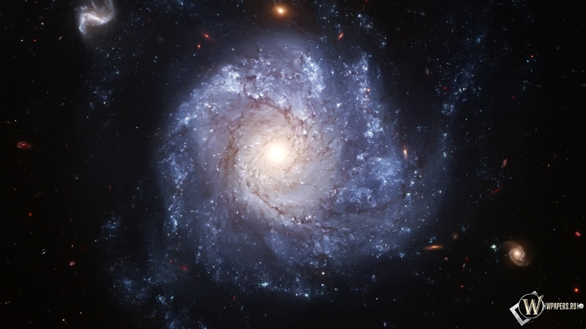 Спиральная галактика NGC 1309 1920x1080