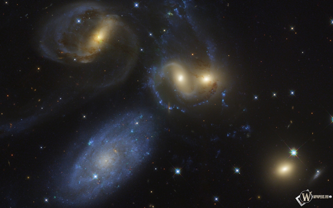 Группа галактик Квинтет Стефана 1280x800