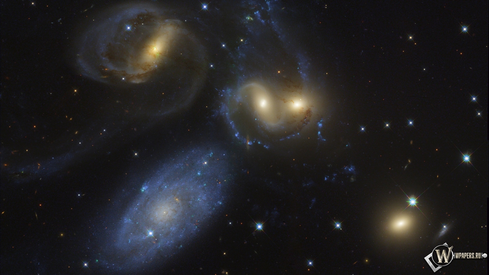 Группа галактик Квинтет Стефана 1600x900