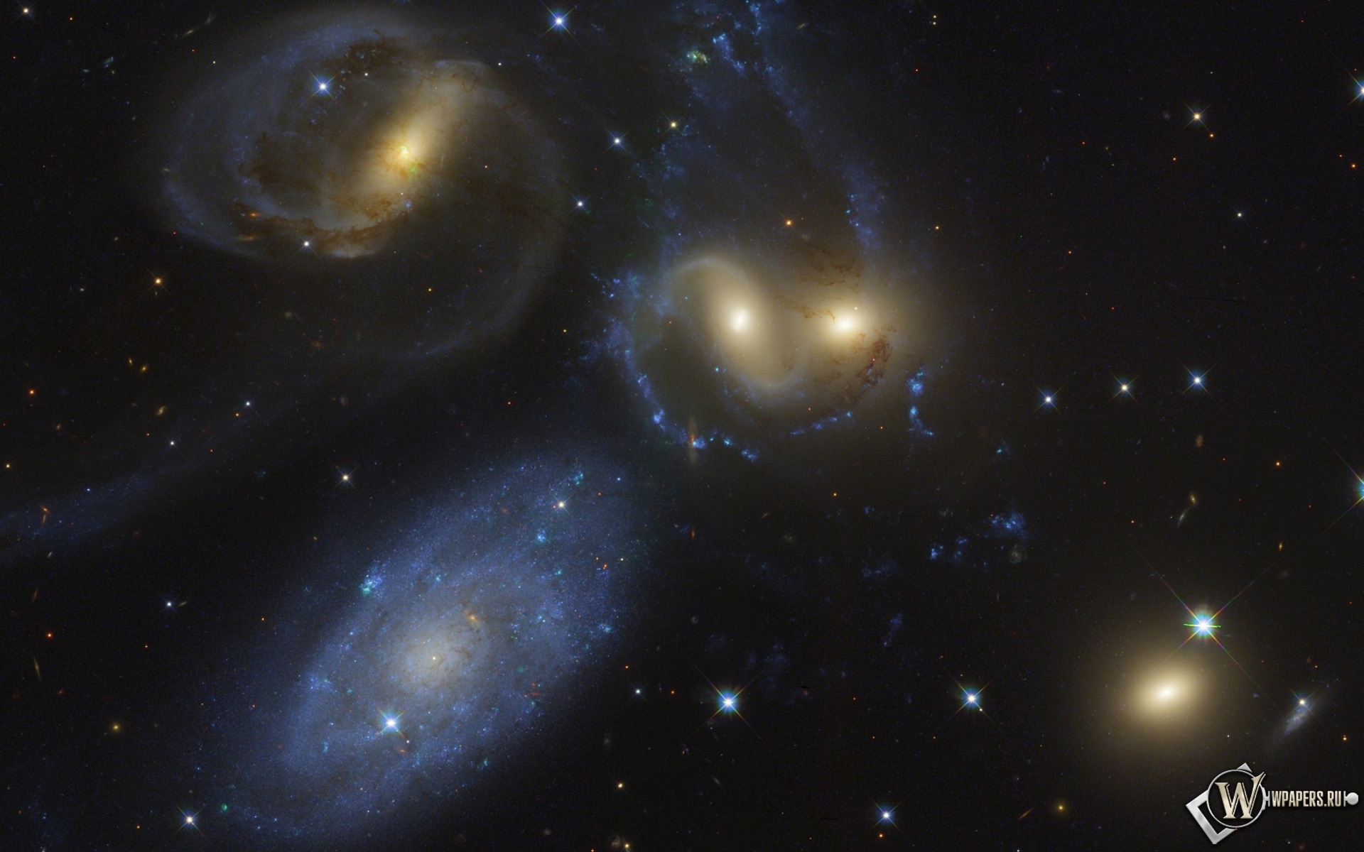 Группа галактик Квинтет Стефана 1920x1200
