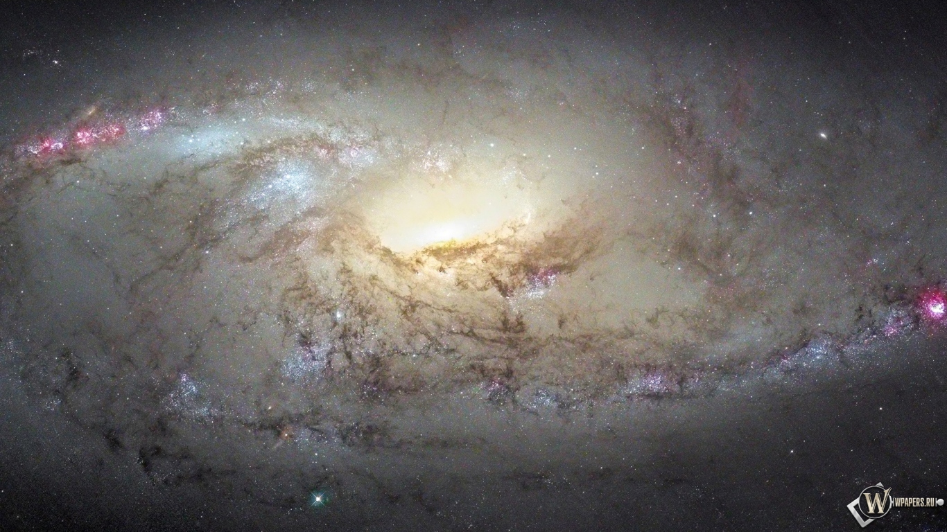 Галактика М 106 1366x768