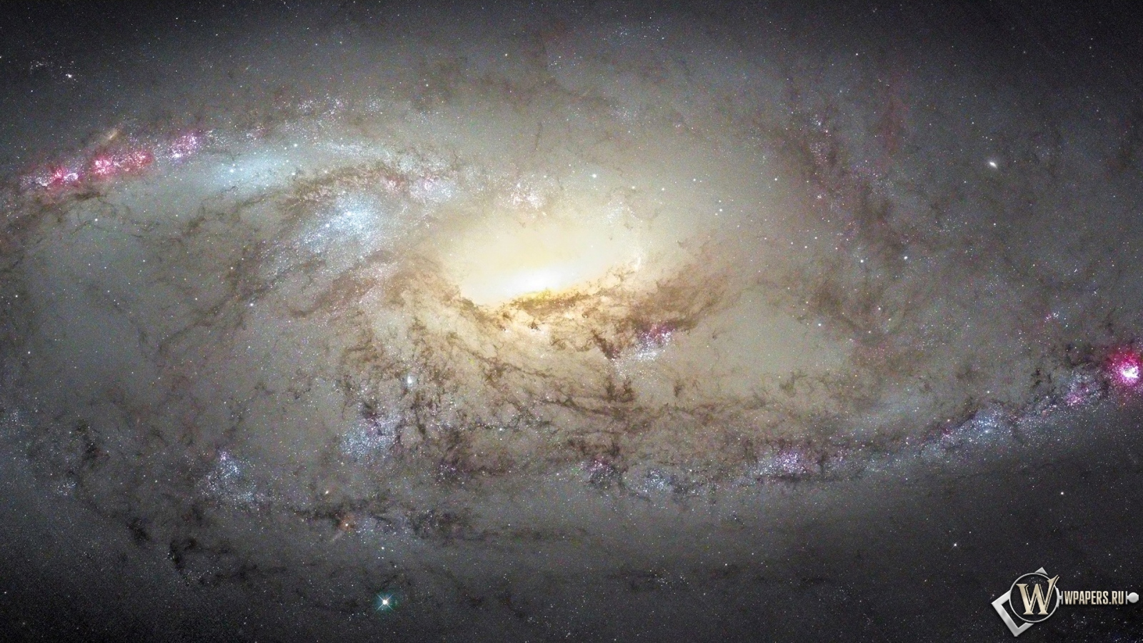 Галактика М 106 1600x900