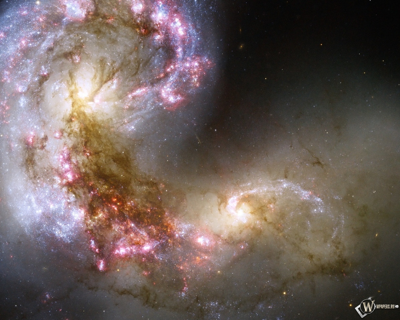 Галактика Антенна 1280x1024