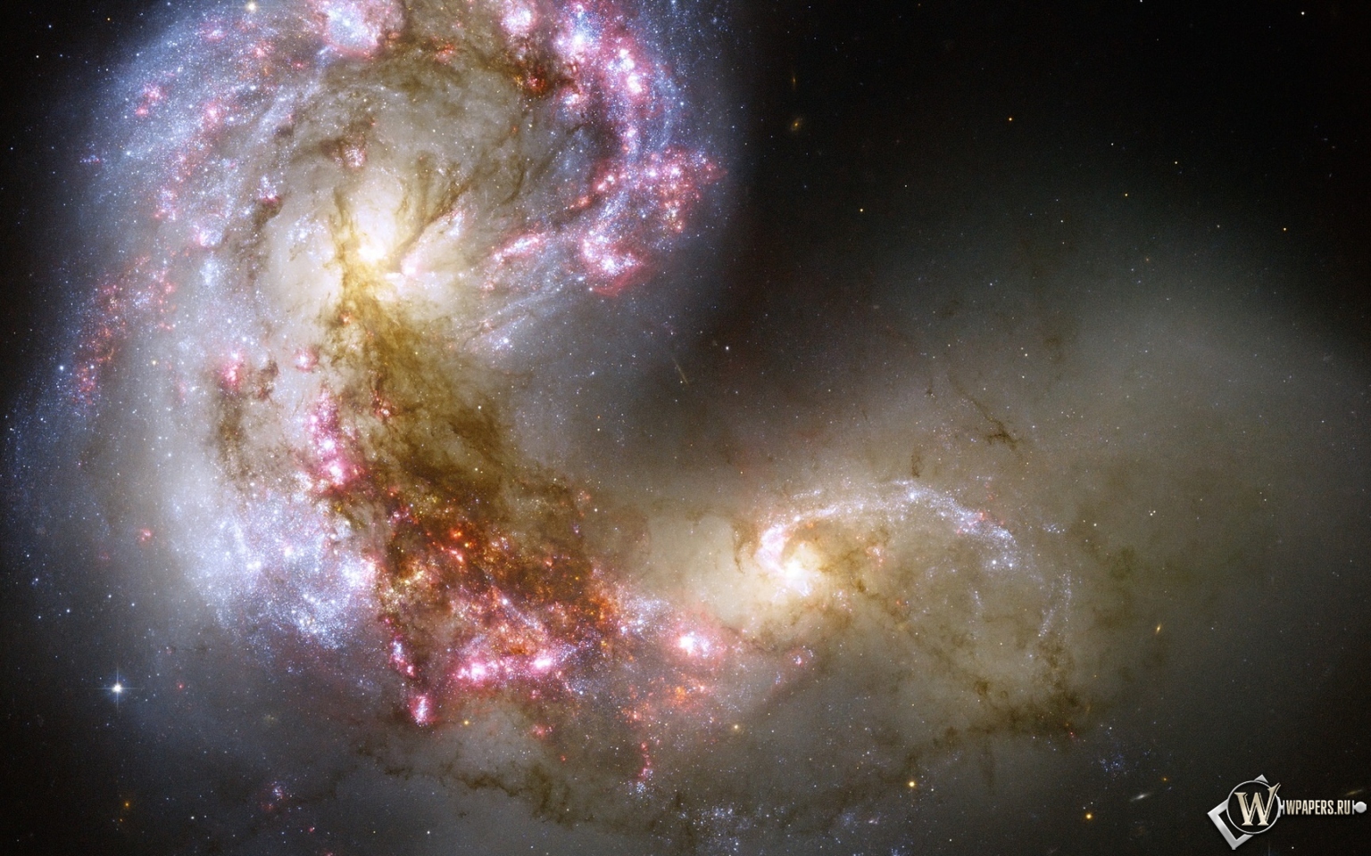 Галактика Антенна 1536x960