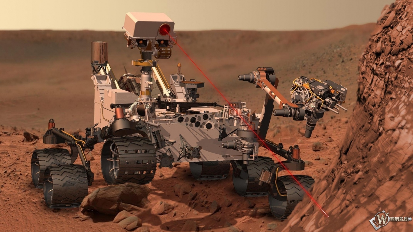 Марсоход Curiosity 1366x768