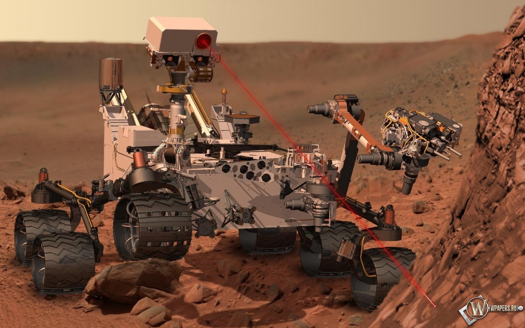 Марсоход Curiosity 1680x1050