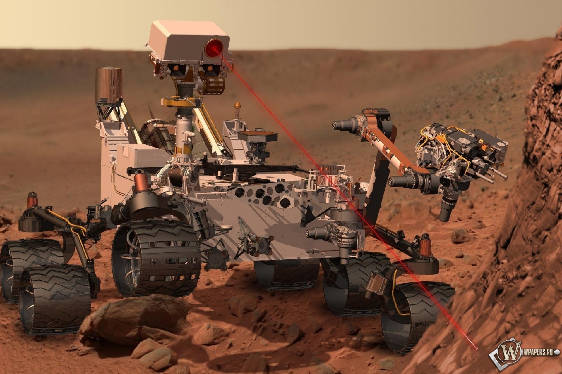 Марсоход Curiosity 1920x1280