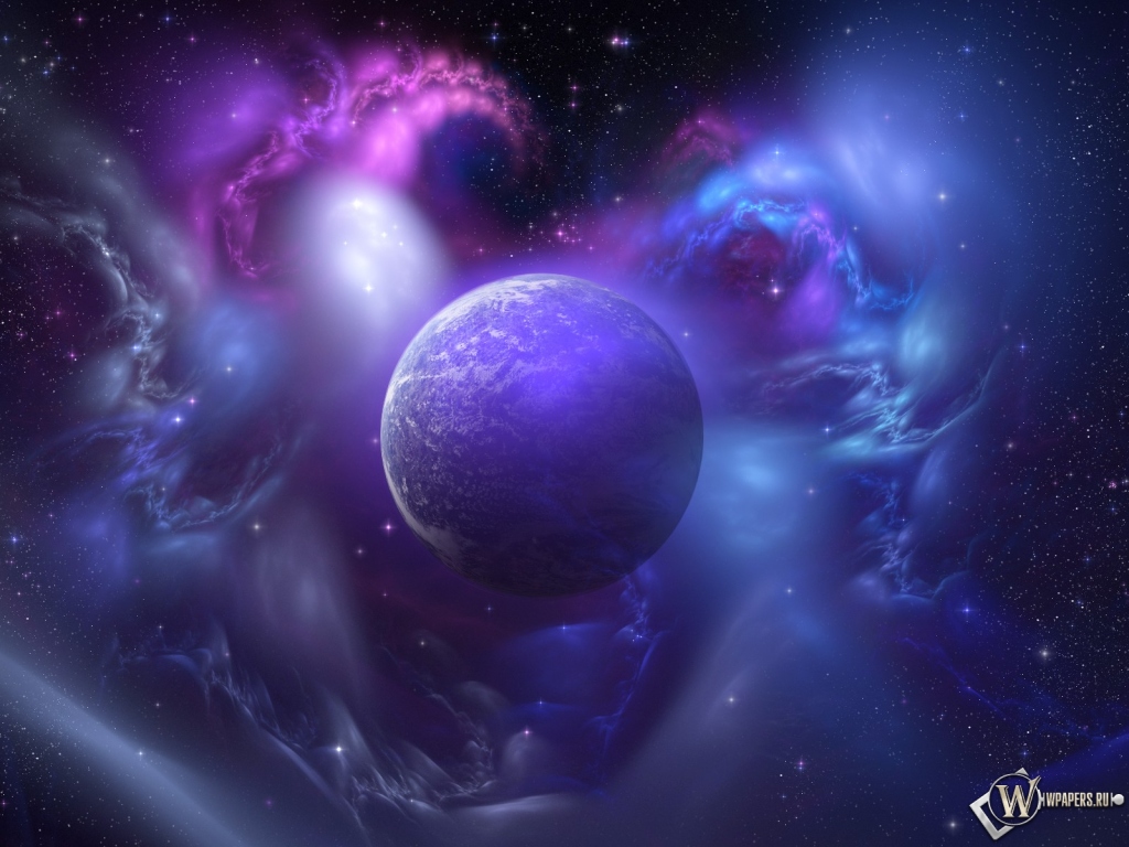 Фиолетовая планета 1024x768