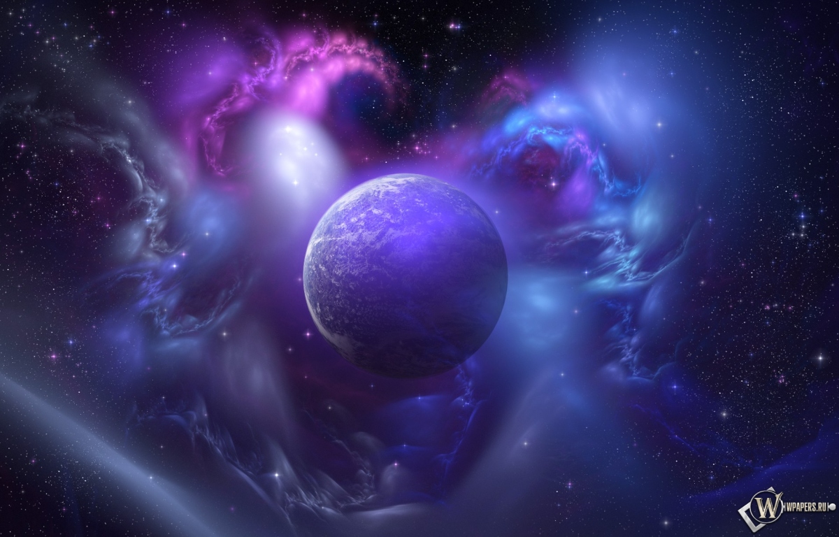 Фиолетовая планета 1200x768
