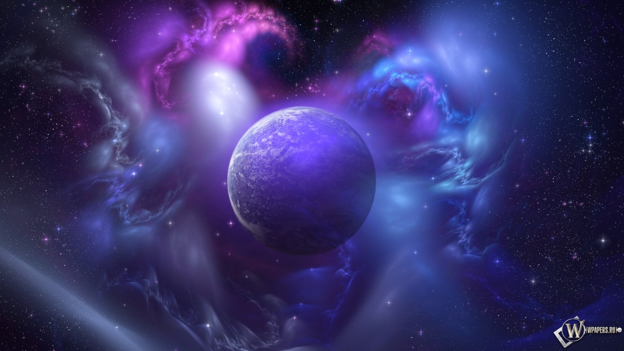 Фиолетовая планета 1280x720