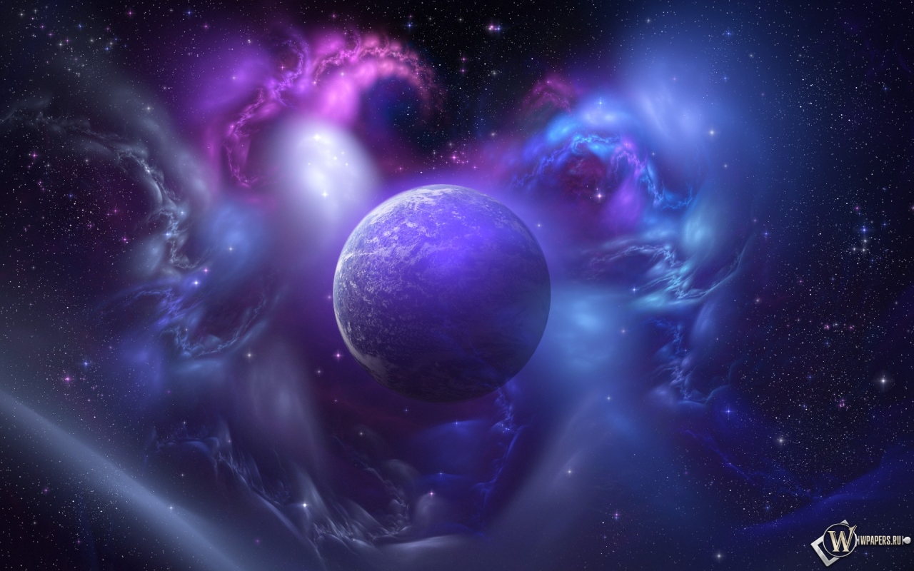 Фиолетовая планета 1280x800