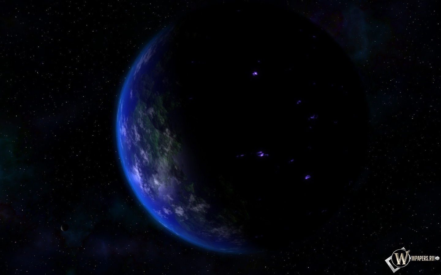 Земля ночью 1440x900