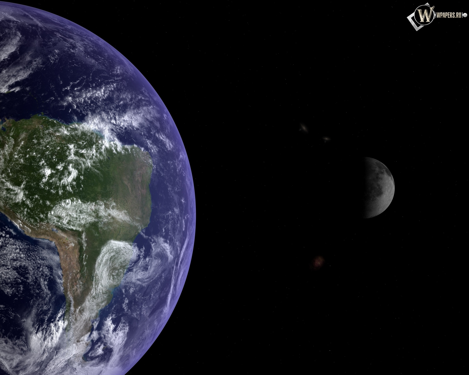 Земля и луна 1600x1280