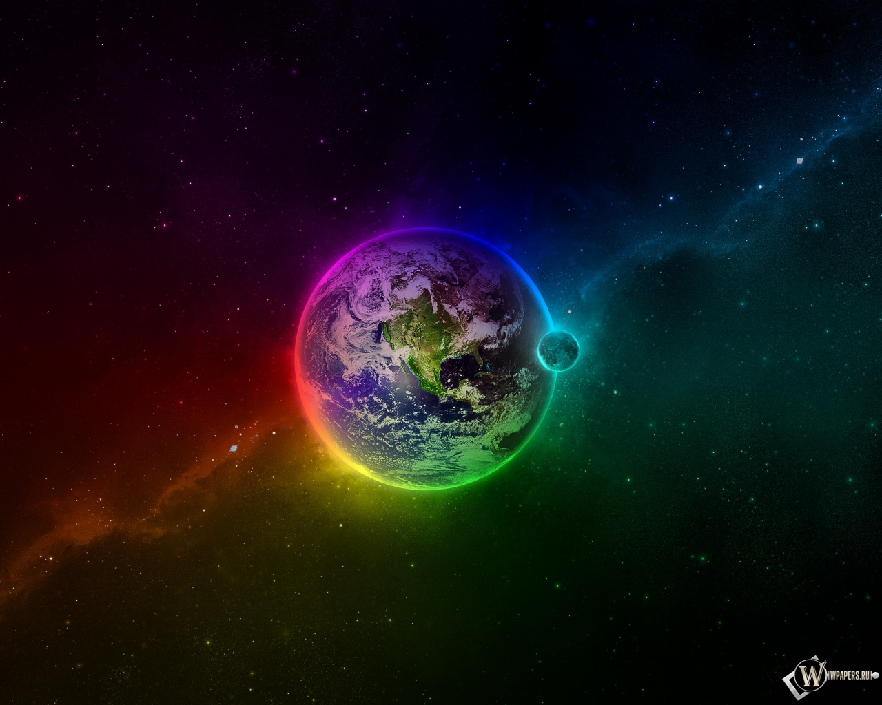 Разноцветная земля 1280x1024