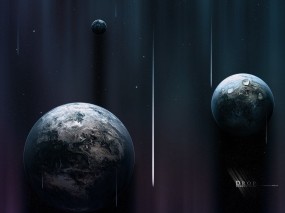 Обои Drop everything - earth: Планеты, Звёзды, Падение, Космос