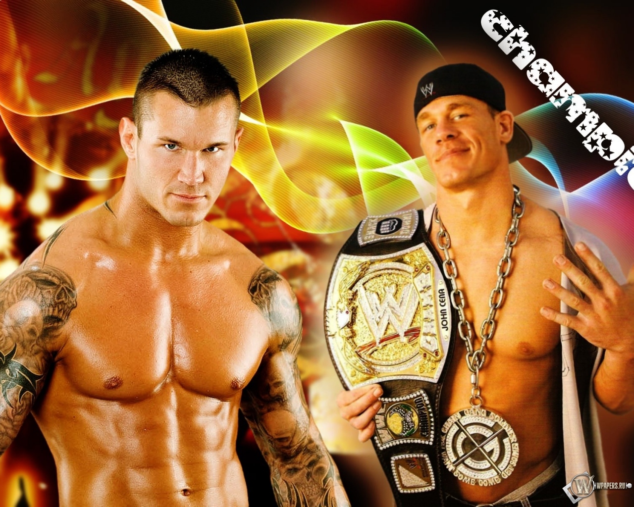 Randy Orton vs John Cena 1280x1024