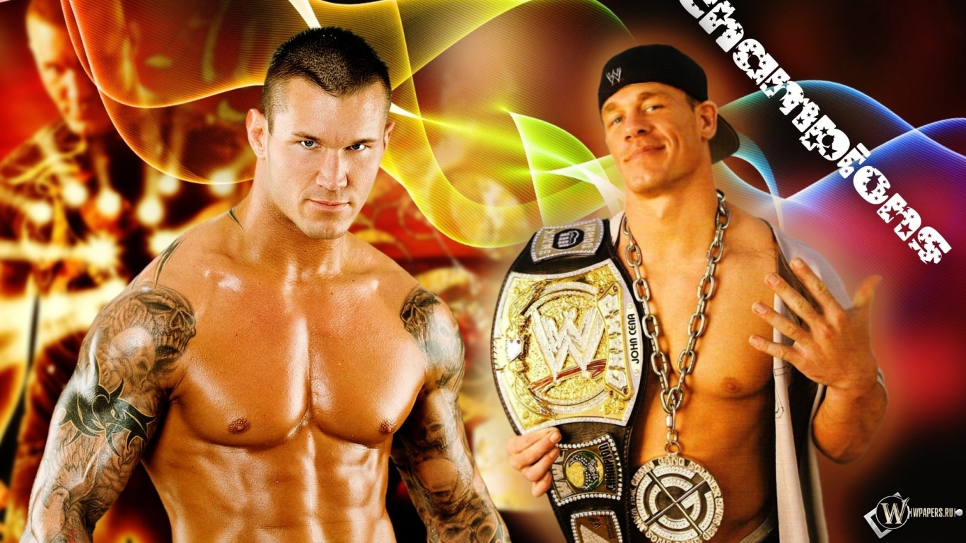 Randy Orton vs John Cena 1366x768