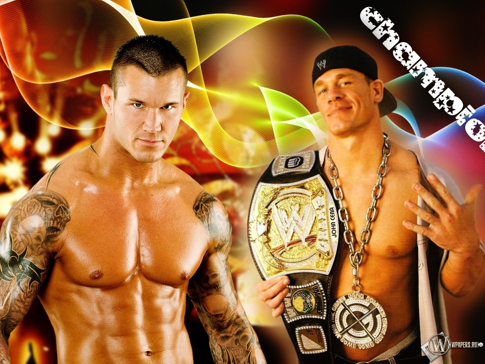 Randy Orton vs John Cena 1600x1200