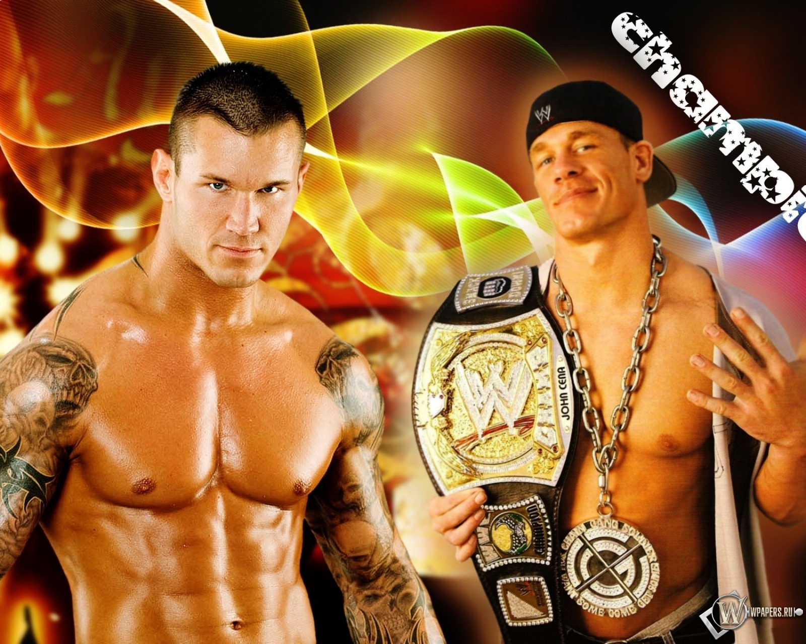 Randy Orton vs John Cena 1600x1280