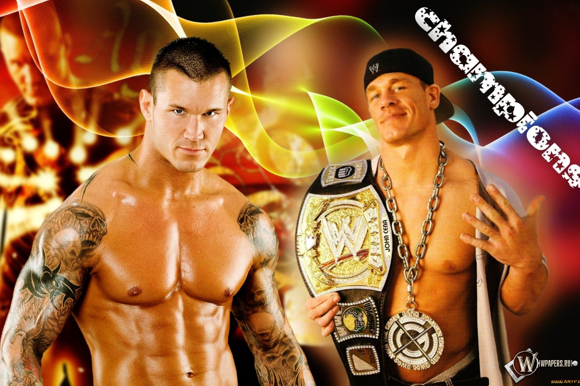 Randy Orton vs John Cena 1920x1280