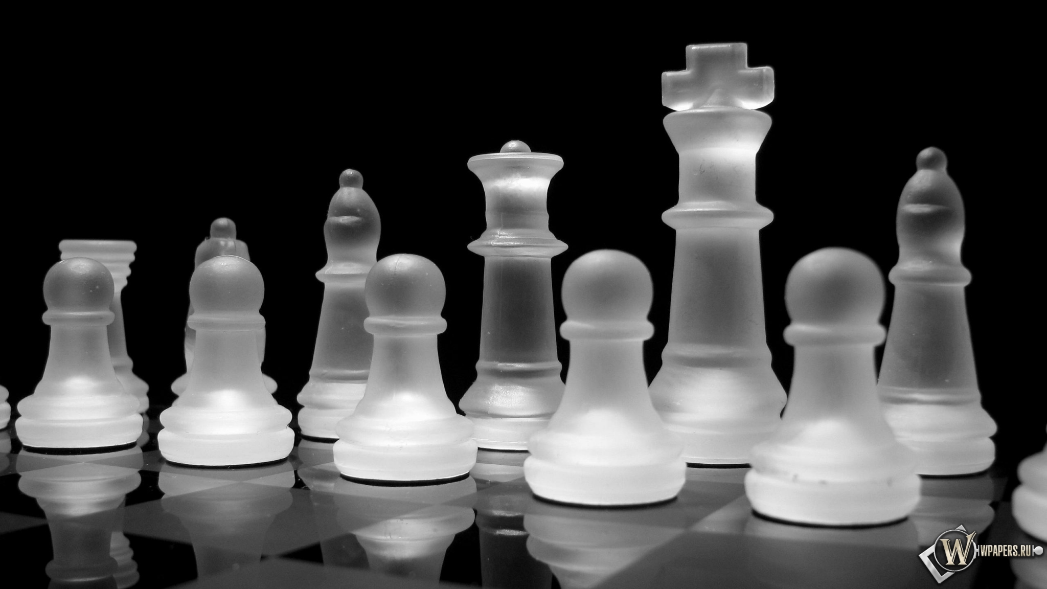 Хрустальные шахматы 2048x1152