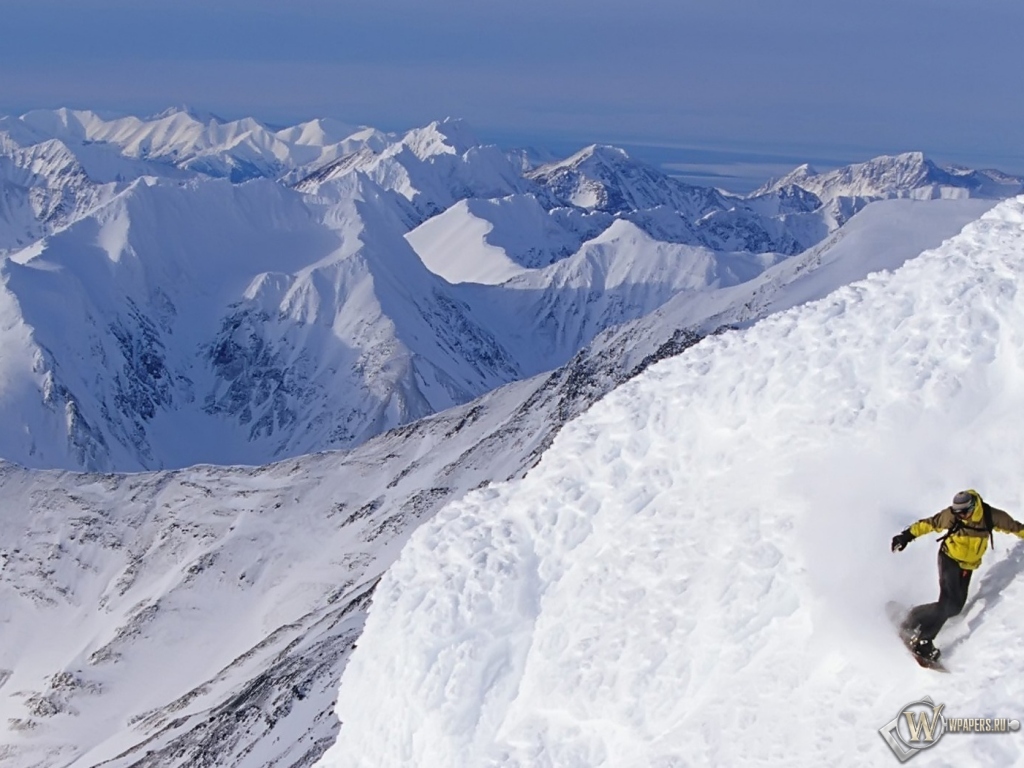 Alaskan Snowboarding 1024x768