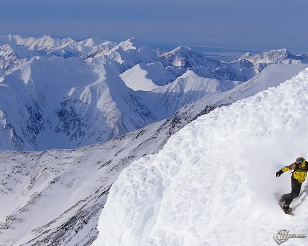 Alaskan Snowboarding 1280x1024
